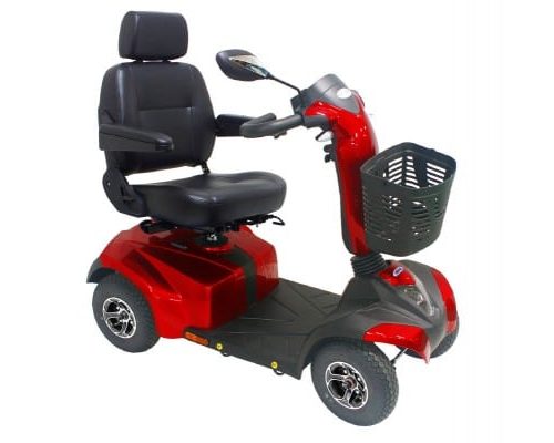 Scootmobiel Drive ST4D 4 wielen beschikbaar in 2 kleuren. Dit is rood
