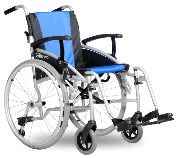 rolstoel Excel G-Lite Pro met armleuningen omhoog