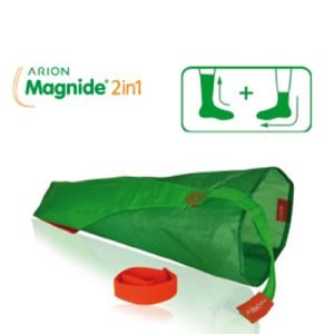 De Magnide aan- en uittrekhulp zorgt voor het eenvoudig aan- en uittrekken van therapeutische, elastische kousen of panty’s met een gesloten teenstuk.