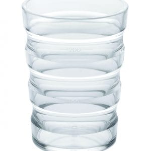 Drinkbeker SureGrip in 2 kleuren transparant en paars.