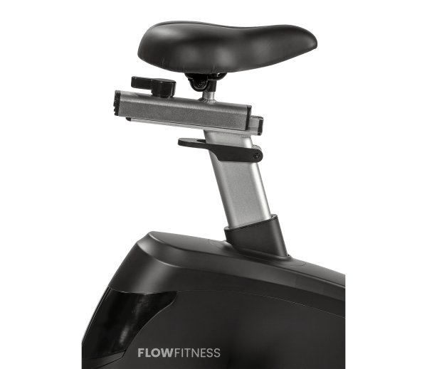 hometrainer B5s van Flow Fitness met 10,1 touchscreen en verstelbaar zadel zowel verticaal als horizontaal