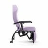 Normandie relaxstoel kleur lila bezien van zijzijde