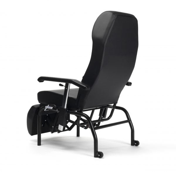 Normandie relaxstoel kleur zwart achterzijde