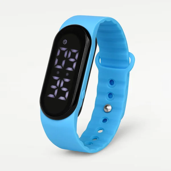 Buddy trilhorloge van het merk Rodger in kleur blauw