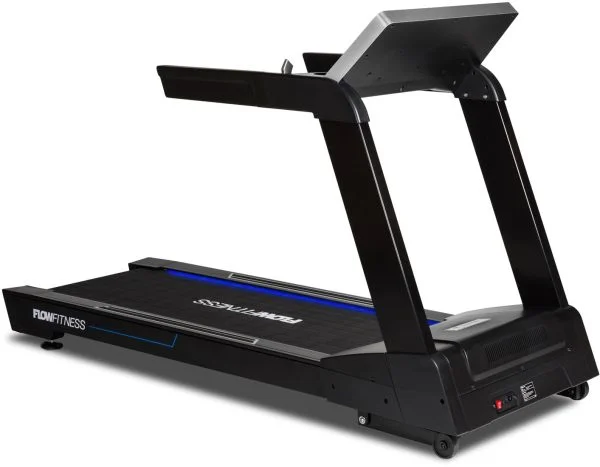 Flow Fitness loopband T3i kan tot een gewicht van 200 kg. Voorzijde