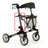 Stokhouder voor de rollator Quadri Light van Thuiszorgwinkel.nl