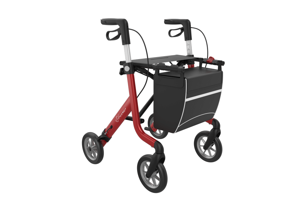 Rollator Streamer slechts 6,2 kg wijnrood rehasense
