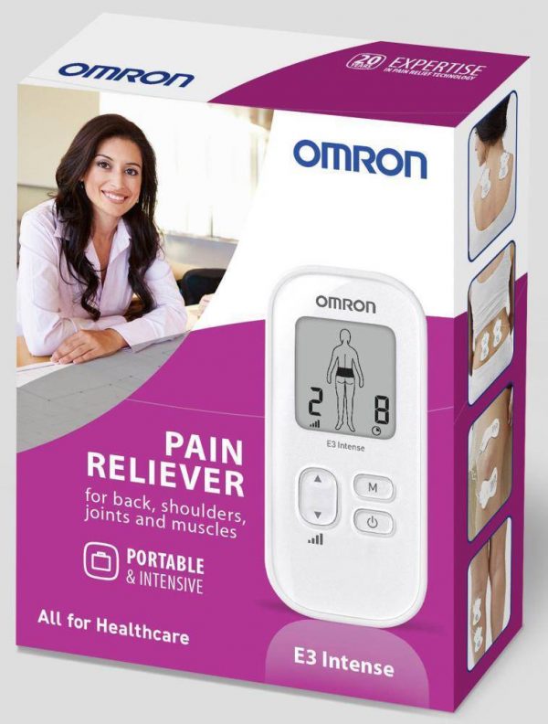 Neurostimulator Omron E3 Intense kunt u pijn bestrijden van uw spieren en gewrichten verpakking