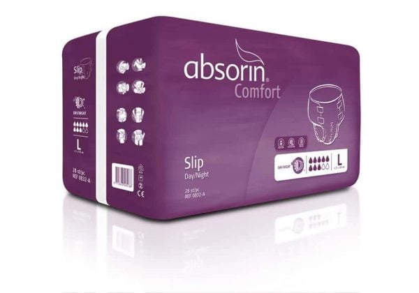 Absorin Comfort Slip voor dag en nacht, matig tot zwaar urineverlies 1-pak en grootverpakking