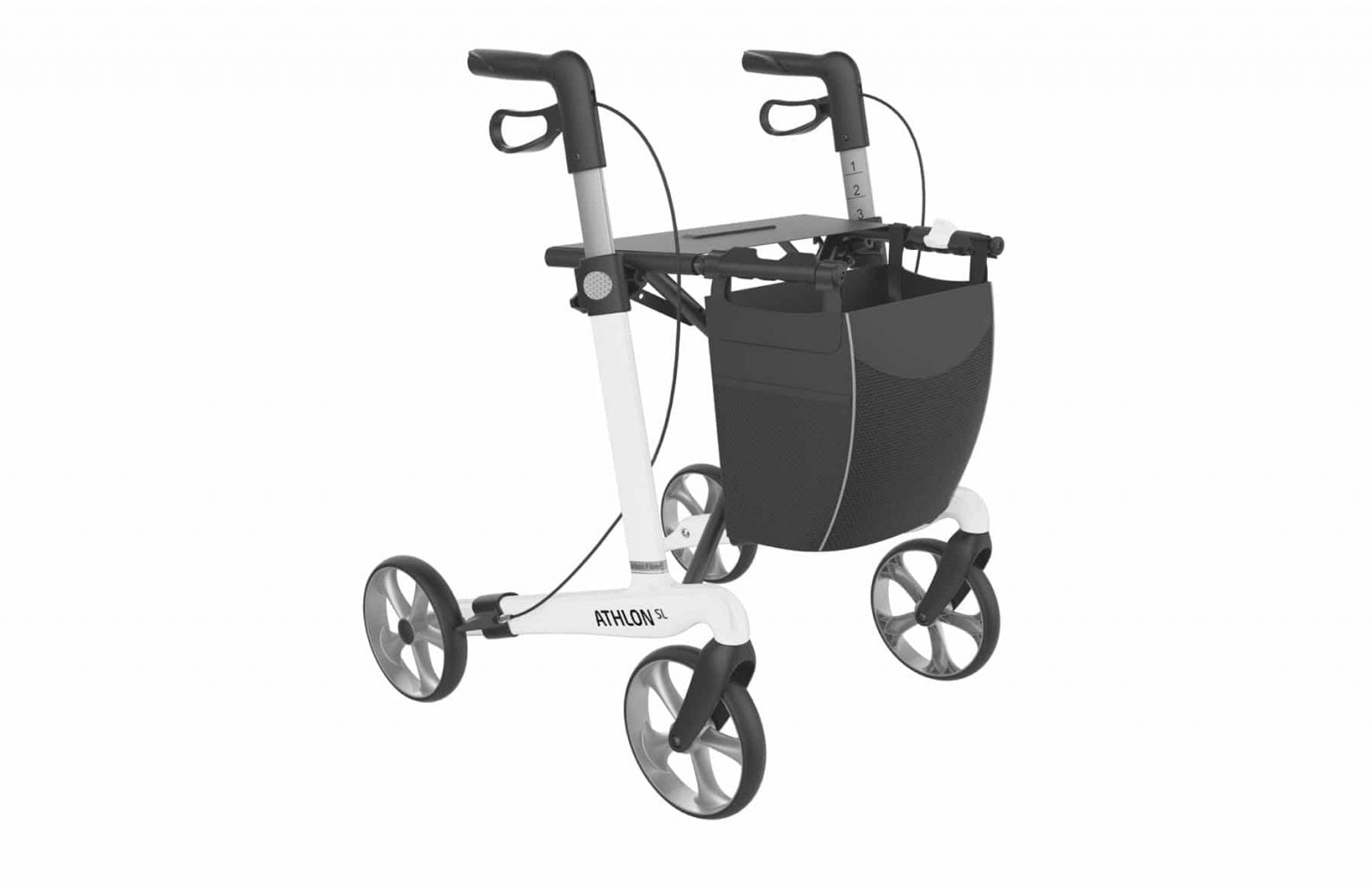 Rollator Athlon SL maat L Carbon Nu met gratis rugsteun