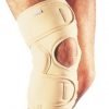 Kniebandage Elcross-kniebrace met klittenband open patella merk Basko