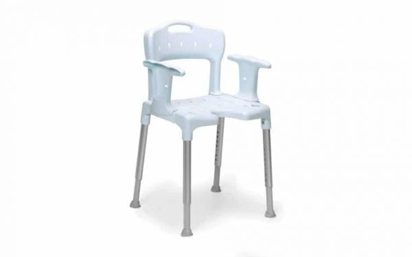 Door het unieke ontwerp zorgt de stoel voor stabiliteit, de vier zachte doppen in elke poot van de Swift passen zich aan de oneffenheden