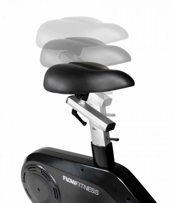 FLOW FITNESS PERFORM B3I HOMETRAINER zadel in hoogte te verstellen