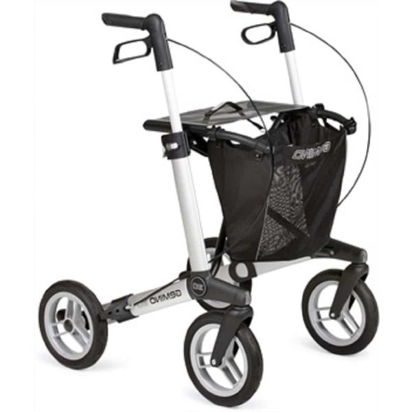 Rollator Gemino 30 met comfort wielen die schokdempend zijn