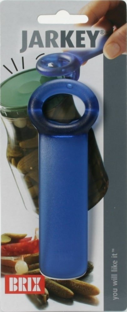 JarKey potopener in diverse kleuren voorbeeld in blauw