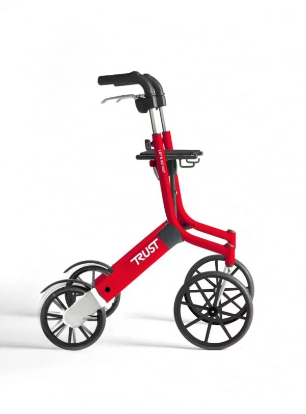 Rollator Let's Go Out, 6.4 kg - lichtgewicht met grote wielen