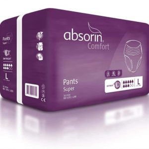 Incontinentie Pants - Luierbroekjes Absorin Comfort Pants Super 1-pak en grootverpakking
