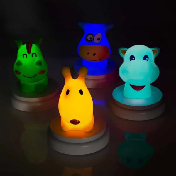 Leuke nachtlamp in 4 verschillende uitvoeringen