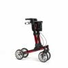 Rollator Quava van Vermeiren in kleur rood opklapbaar