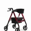 Rollator Vermeiren Goliat met verstelbare zitting in kleur rood