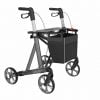 Rollator Rehasense Server Heavy Duty met brede zitting tot 200 kg voorzijde