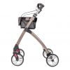 Binnenrollator Indoor van het merk Wheelzahead in kleur champagne zijkant