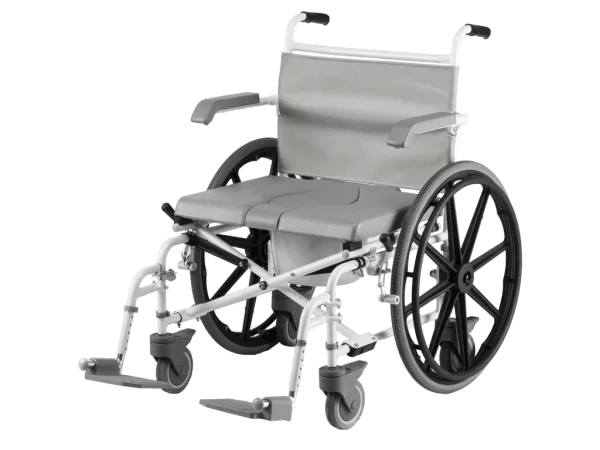 Douche-toilet-rolstoel DuoMotion XL, zelfbeweger met 2x 24" en 4x 5" wielen, merk Drive