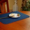 Stayput placemat met onderzetter kleur blauw voorbeeld