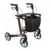 Rollator Server in 2 uitvoeringen standaard of comfort in de kleur bruin