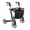 Rollator Server in 2 uitvoeringen standaard of comfort in de kleur zwart