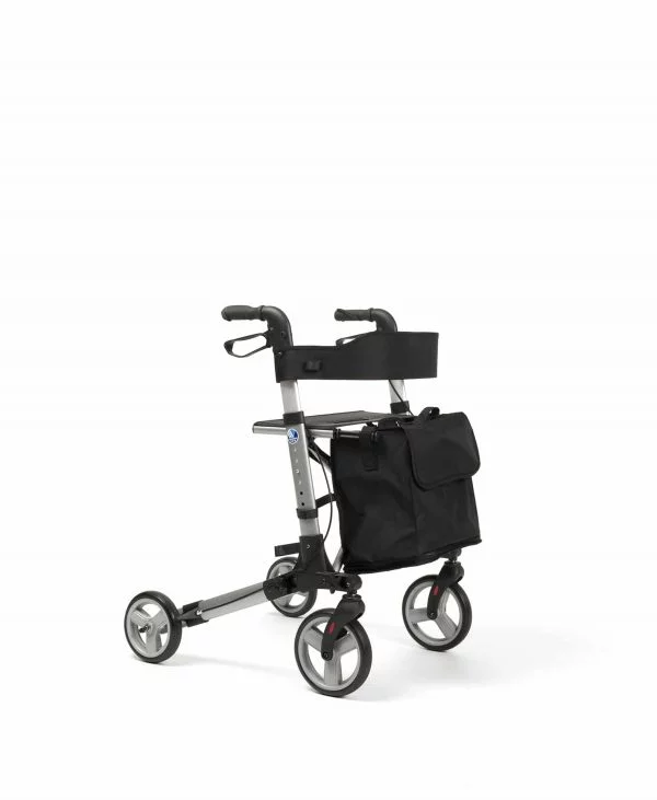 Rollator Vermeiren Quadri light compleet in kleur grijs