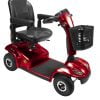 Scootmobiel Leo 4 wiel in kleur rood