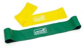 SISSEL® gymnastiek banden - set van 2 stuks in groen en geel