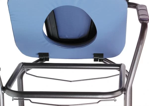 toiletstoel able2 vast in kleur blauw deksel volledig