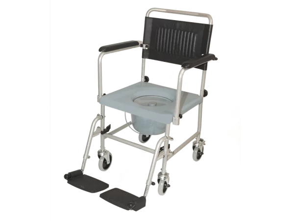 Toiletrolstoel/Postoel Tjeerd mobiel, inclusief afneembare zitting (Drive TRS 130) zonder zitting