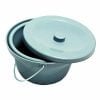 Toiletrolstoel/Postoel Tjeerd mobiel, inclusief afneembare zitting (Drive TRS 130) emmer