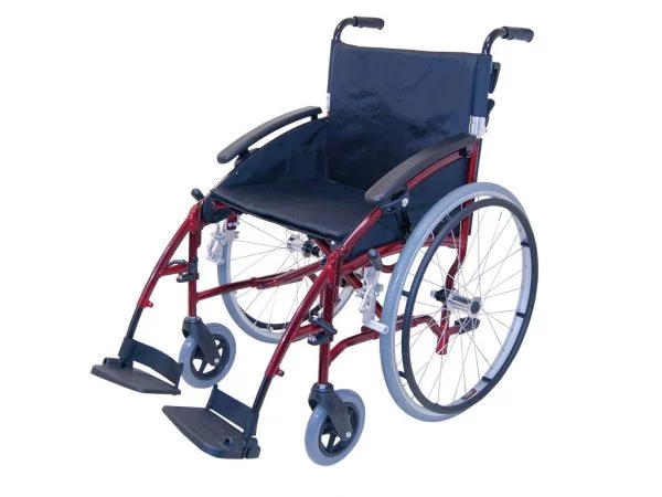 Transportrolstoel van het merk Drive in de kleur Rood D-Lite