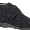 Pantoffel heren en dames Rudi in de kleur donkergrijs