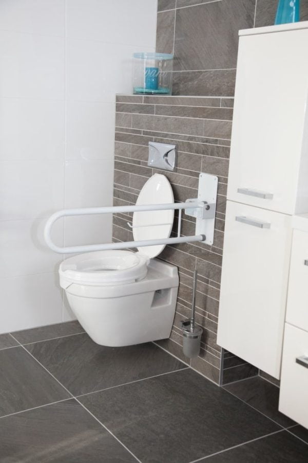 Wandbeugel met toiletrolhouder, opklapbaar voor toilet of badkamer