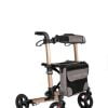 Track 4.0 merk wheelz-ahead lichtgewicht rollator dubbel inklapbaar kleur champagne voorzijde