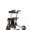 Track 4.0 merk wheelz-ahead lichtgewicht rollator dubbel inklapbaar kleur champagne achterzijde