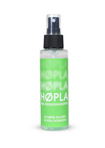 Hopla biologische afbreekbare spray dat het beslaan van brillenglazen