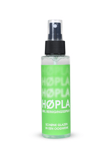 Hopla biologische afbreekbare spray dat het beslaan van brillenglazen