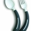 Henro-Grip® Bestek -lepel en vork kleur zwart