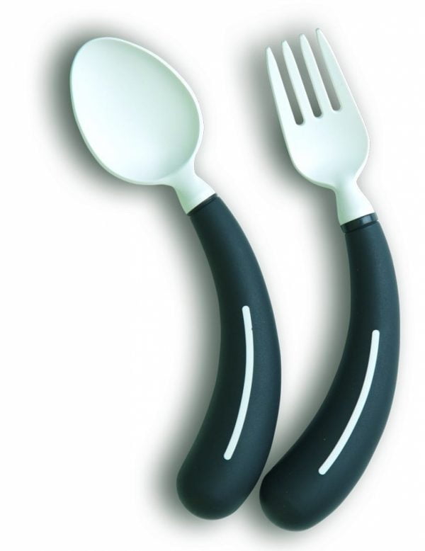 Henro-Grip® Bestek -lepel en vork kleur zwart