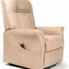 Ontario 2 sta-op stoel in de kleur beige stof.