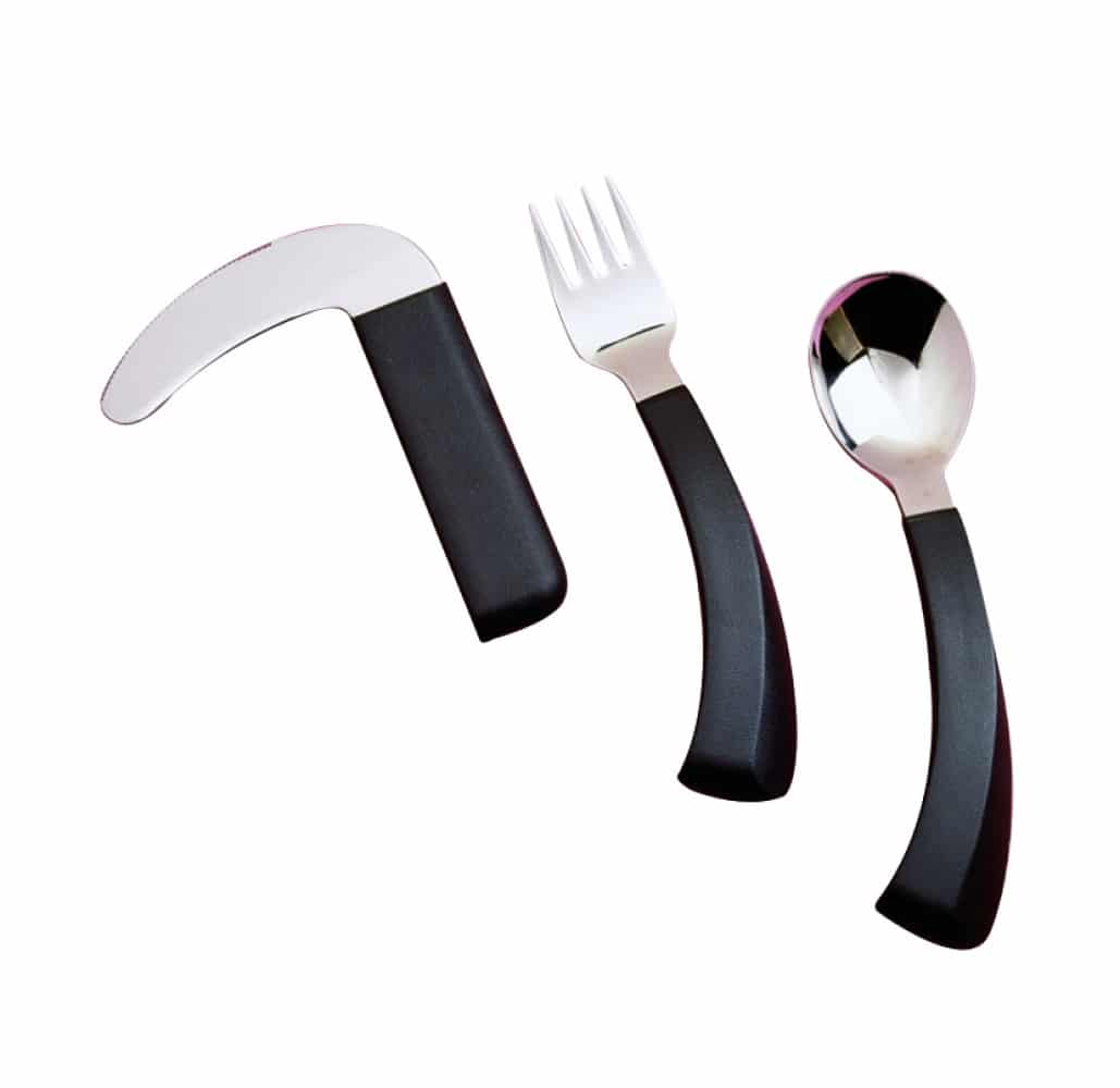 Reorganiseren Bewolkt bereik Bestek: vork, mes, lepel gebogen rechtshandig – THUISZORGWINKEL.NL