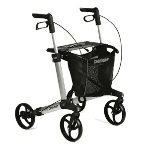 Gemino 30 rollator ontwikkeld voor mensen met Parkinson met vertraagd remsysteem en laserstraal