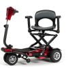 Sedna scootmobiel in de kleur Rood heel makkelijk opvouwbaar