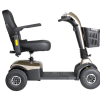 Excel Senzo scootmobiel in de kleur champagne bezien van zijzijde
